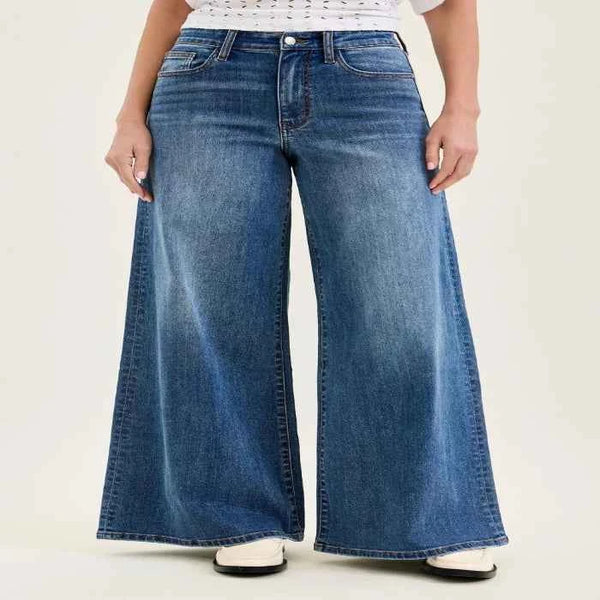 High-waist tummy control flare jeans — primary view