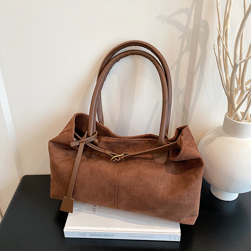 PU Tote Bag for Women – Large Capacity Shoulder Handbag, side product view
