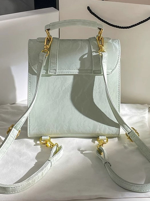 Mini Convertible PU Leather Backpack — product image 7
