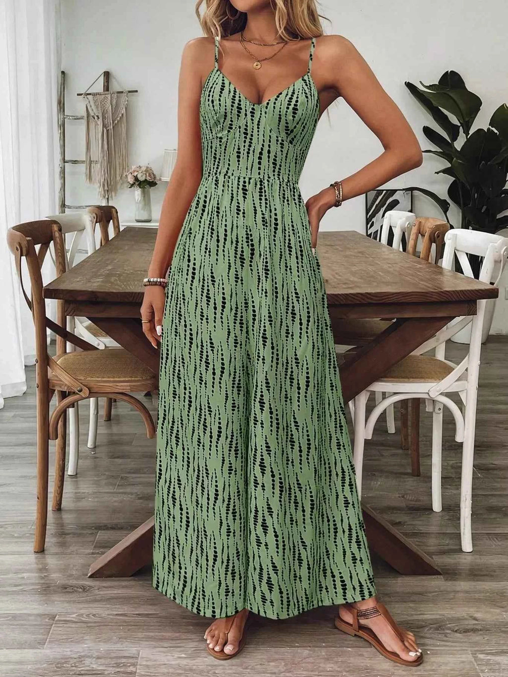 Backless wide leg jumpsuit — additional view 5