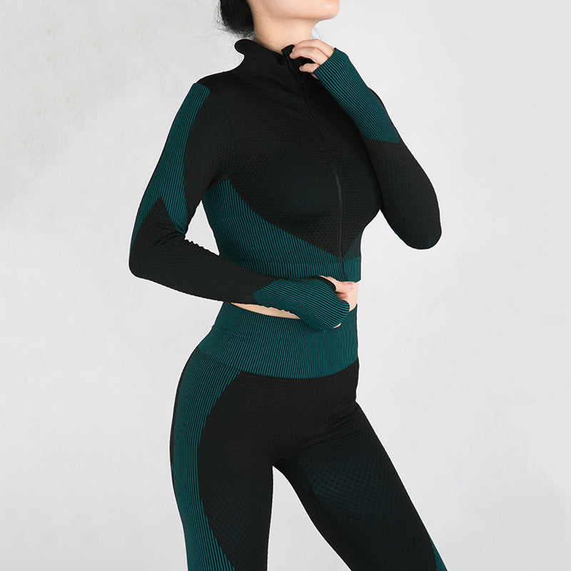 Women’s Zip-Front Activewear Set, front product view