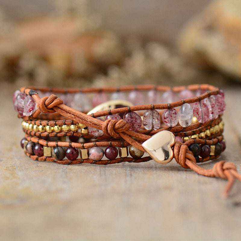 Natural stone layered bracelet — additional view 3