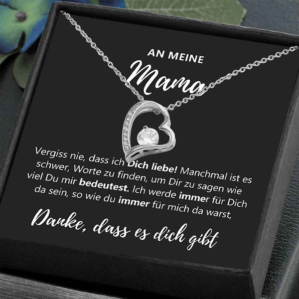 Heart Shape Zirconia Necklace-Necklaces-Splashis-Color:White Gold Necklace Copper+gift box-Splashis
