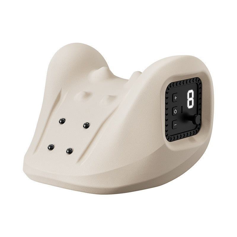 Electric heating massage pillow shown on white background