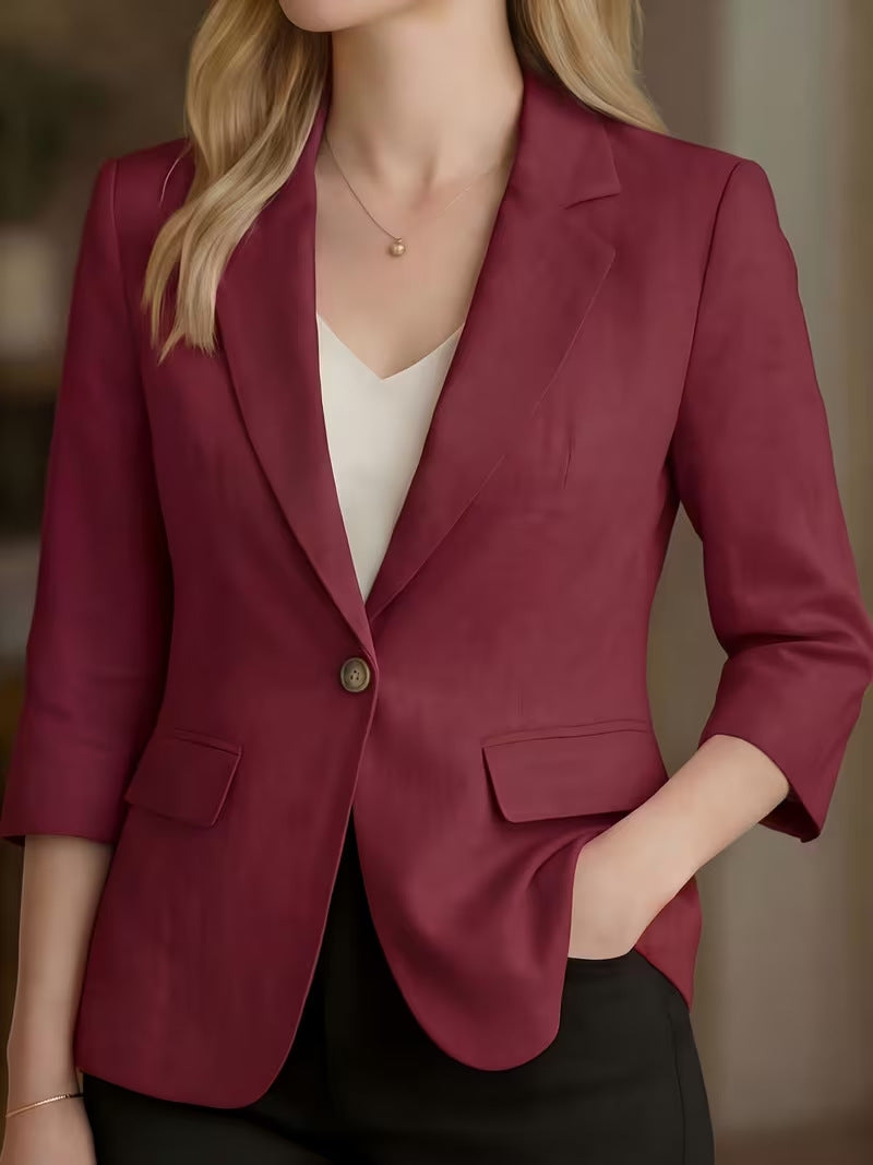 Elegant casual blazer, fabric detail