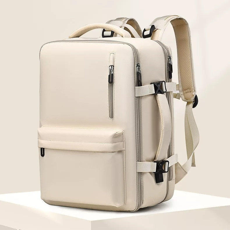 Main product photo of Travel Backpack, cheese white, everyday style, travel backpack