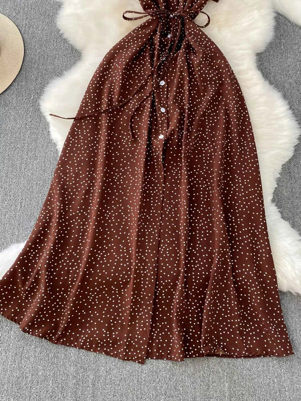 Vintage-Inspired Polka Dot Dress-Casual Dresses-Splashis-Splashis