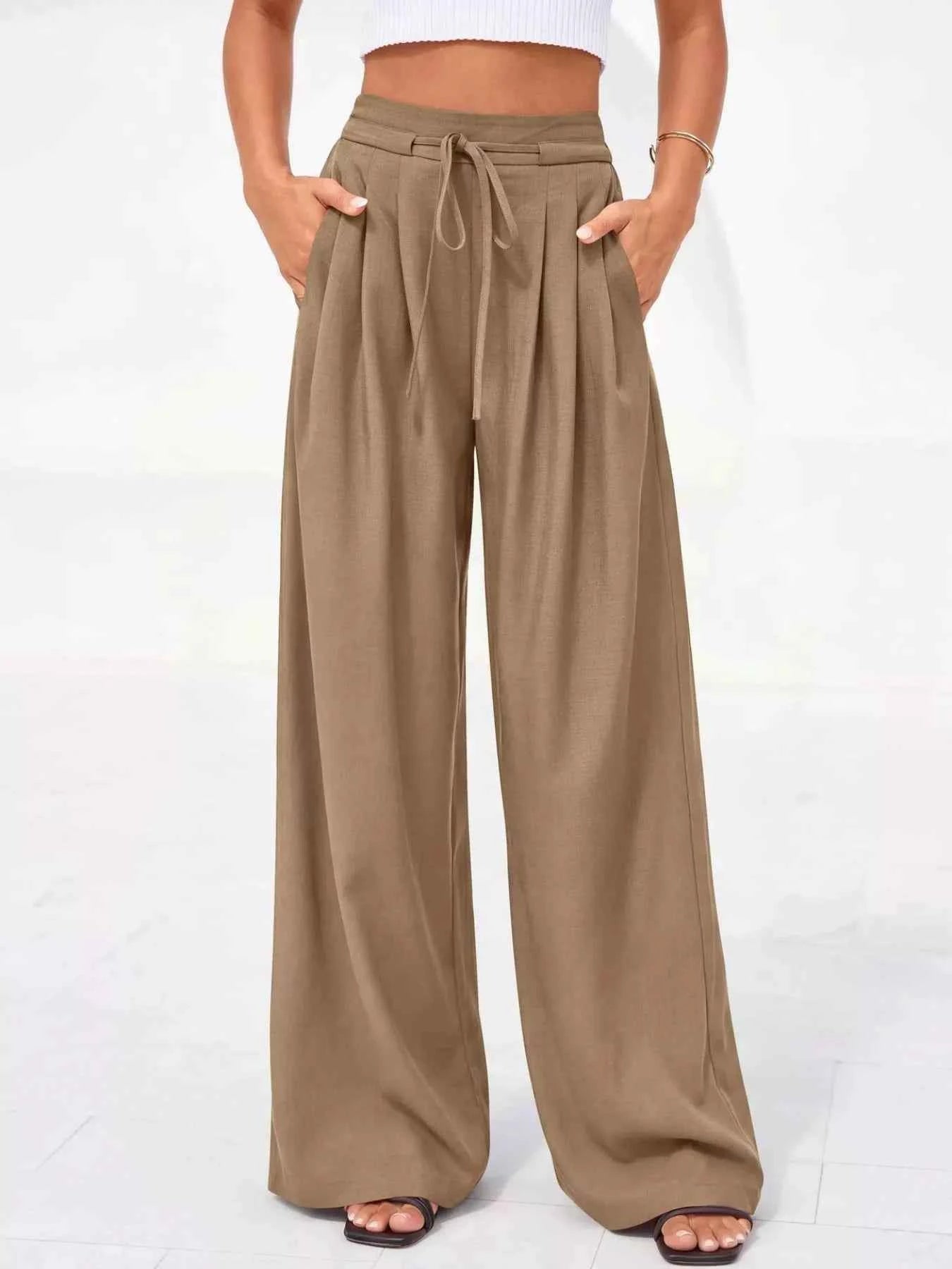 Plus Size High-Waisted Wide-Leg Pant, product view 15
