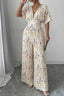 Floral print wide leg jumpsuit — additional view 3