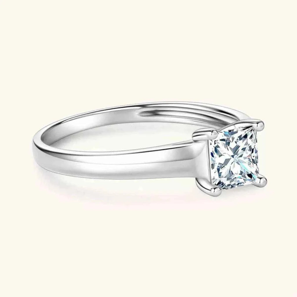 Minimalist silver-plated zircon ring — additional view 6