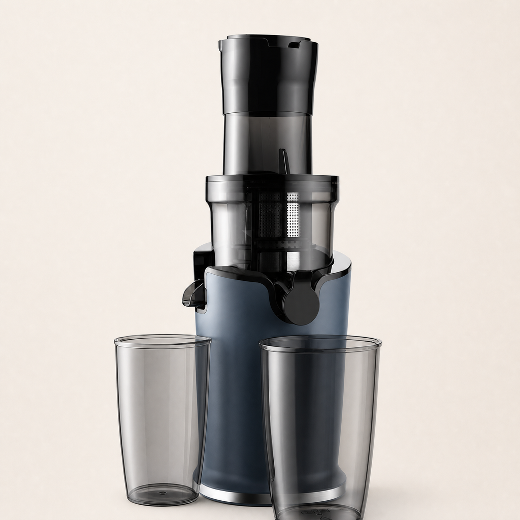 Slow Juicer with Large Feed Chute – Juice Extractor, shown in a clear product image