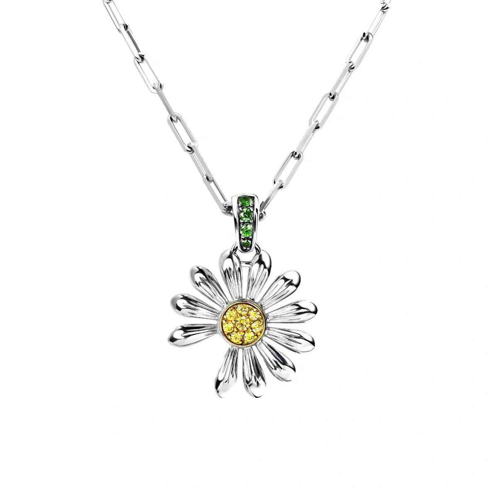 Delicate daisy flower necklace — additional view 6