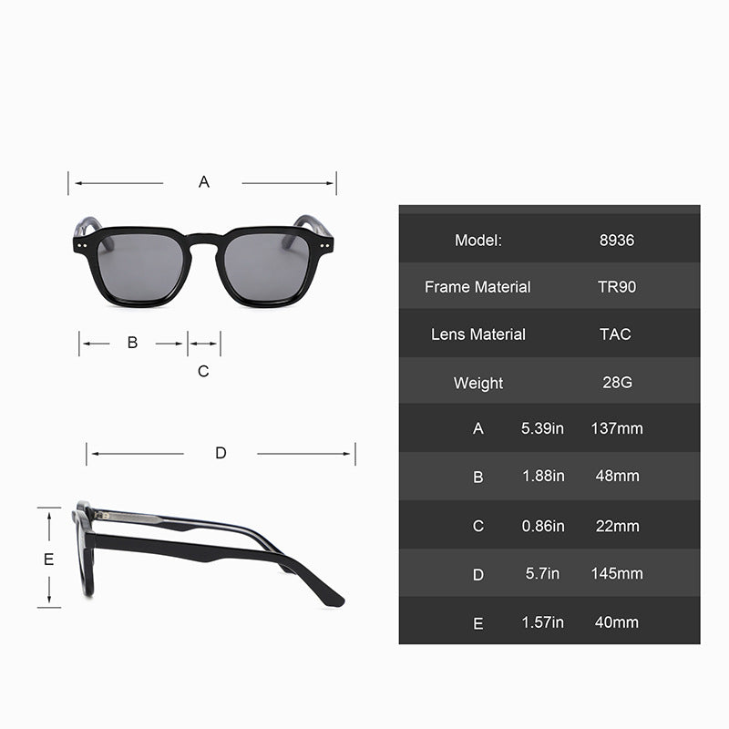 Polarized Oval Sunglasses – UV Protection, product view 8