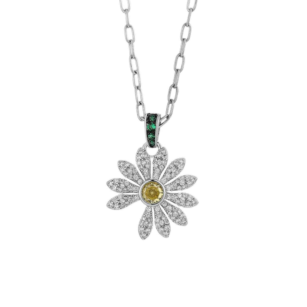Delicate daisy flower necklace — additional view 4