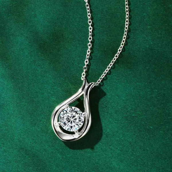 2ct cubic zirconia necklace in silver-plated alloy — additional view 5