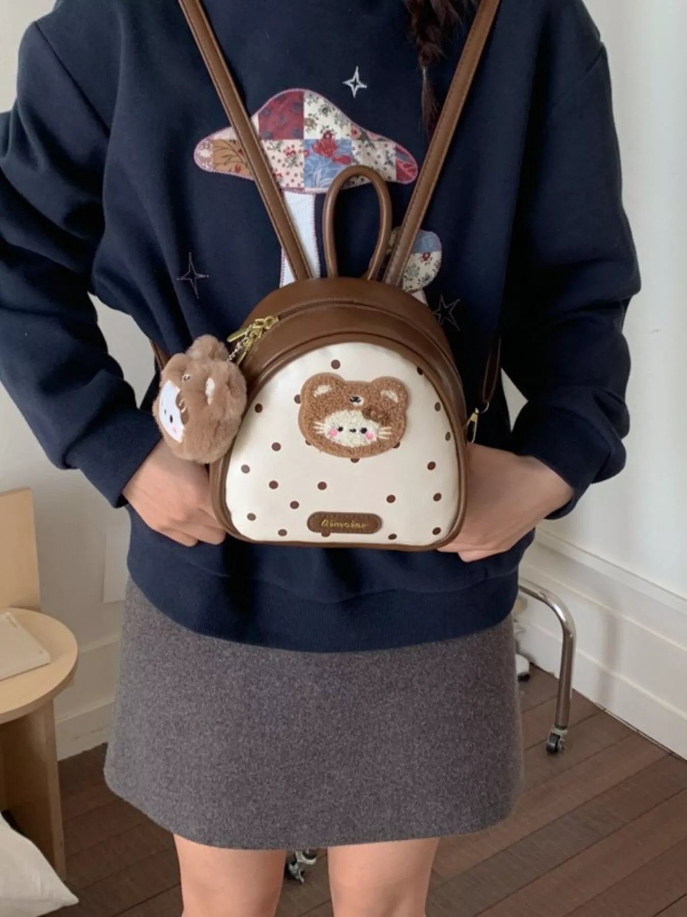 Mini Cartoon Bear Backpack — product image 9
