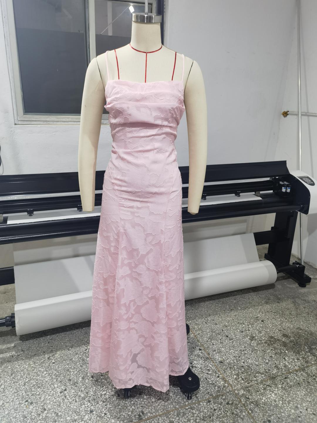 Lace Backless Evening Dress