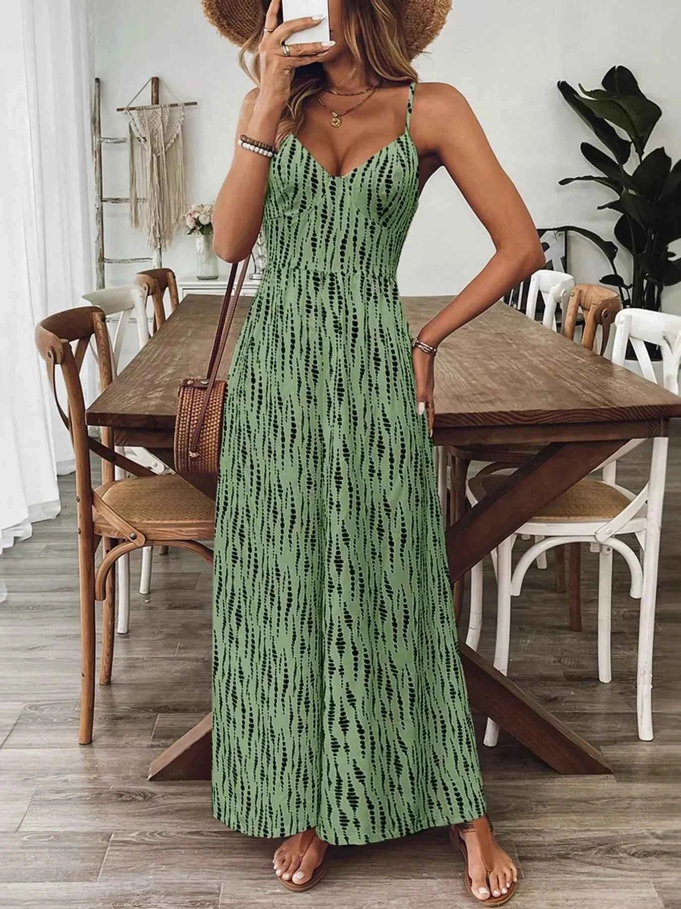 Backless wide leg jumpsuit — additional view 8