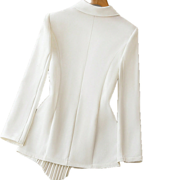 Elegant Irregular All-Match Coat for Women, side product view