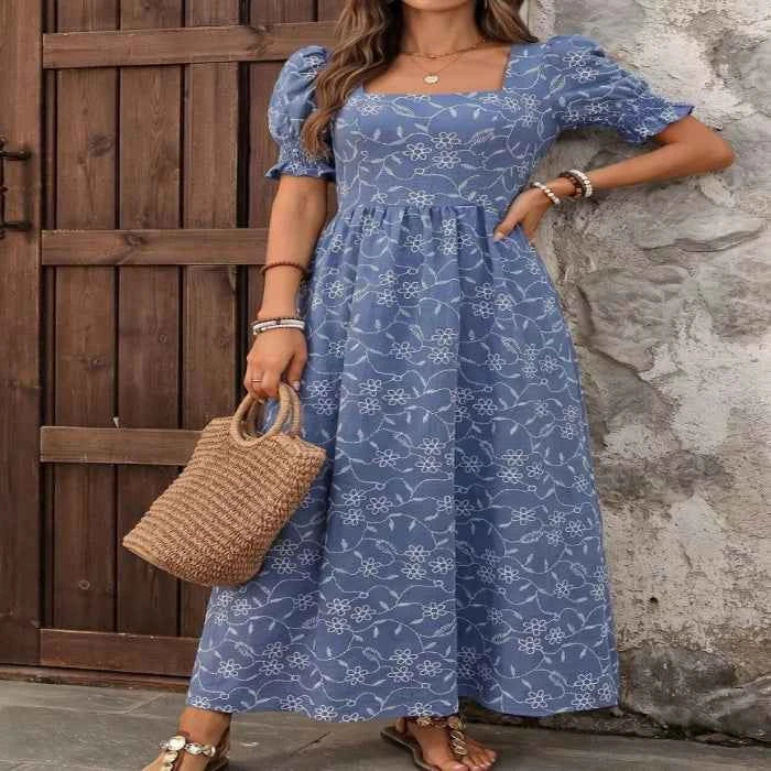 Square neck maxi dress — primary view