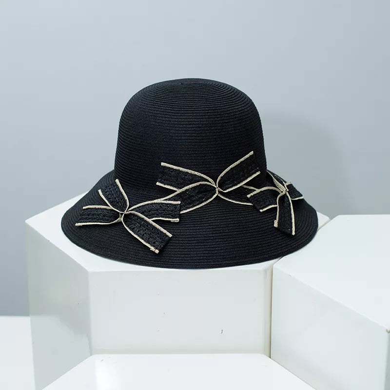 Bowknot straw sun hat — additional view 4