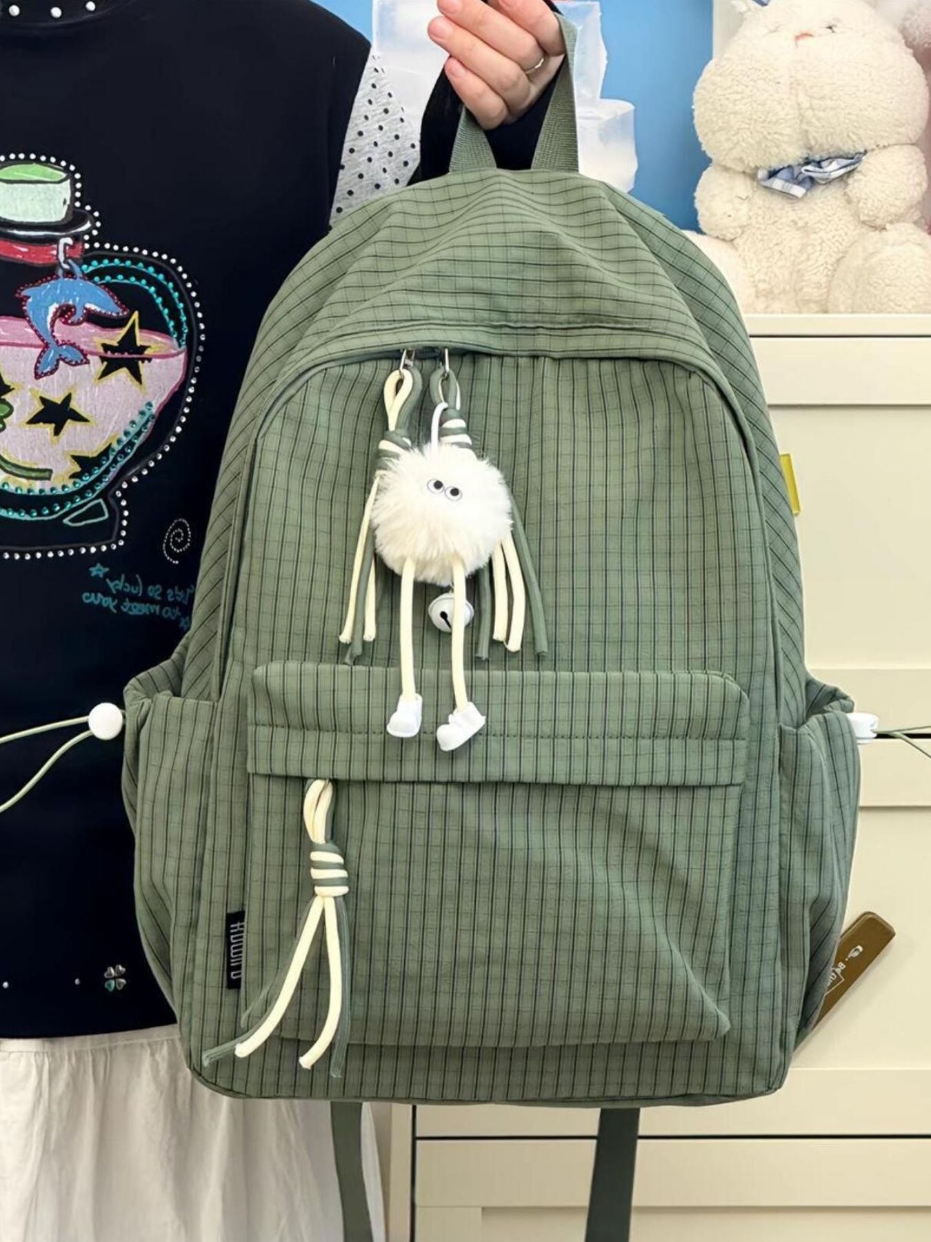 Plaid Nylon Backpack — product image 2