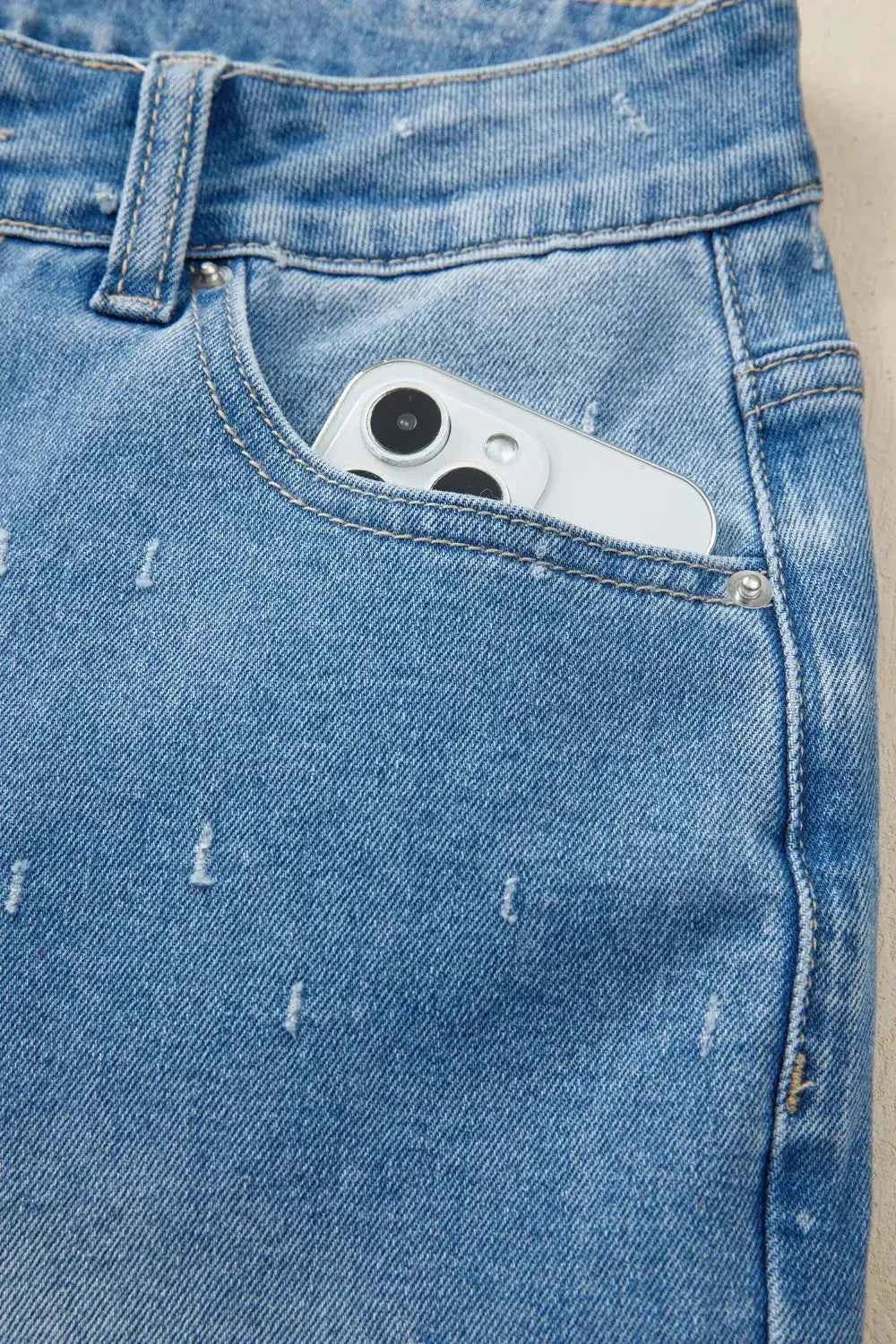 Distressed tummy control jeans — additional view 8