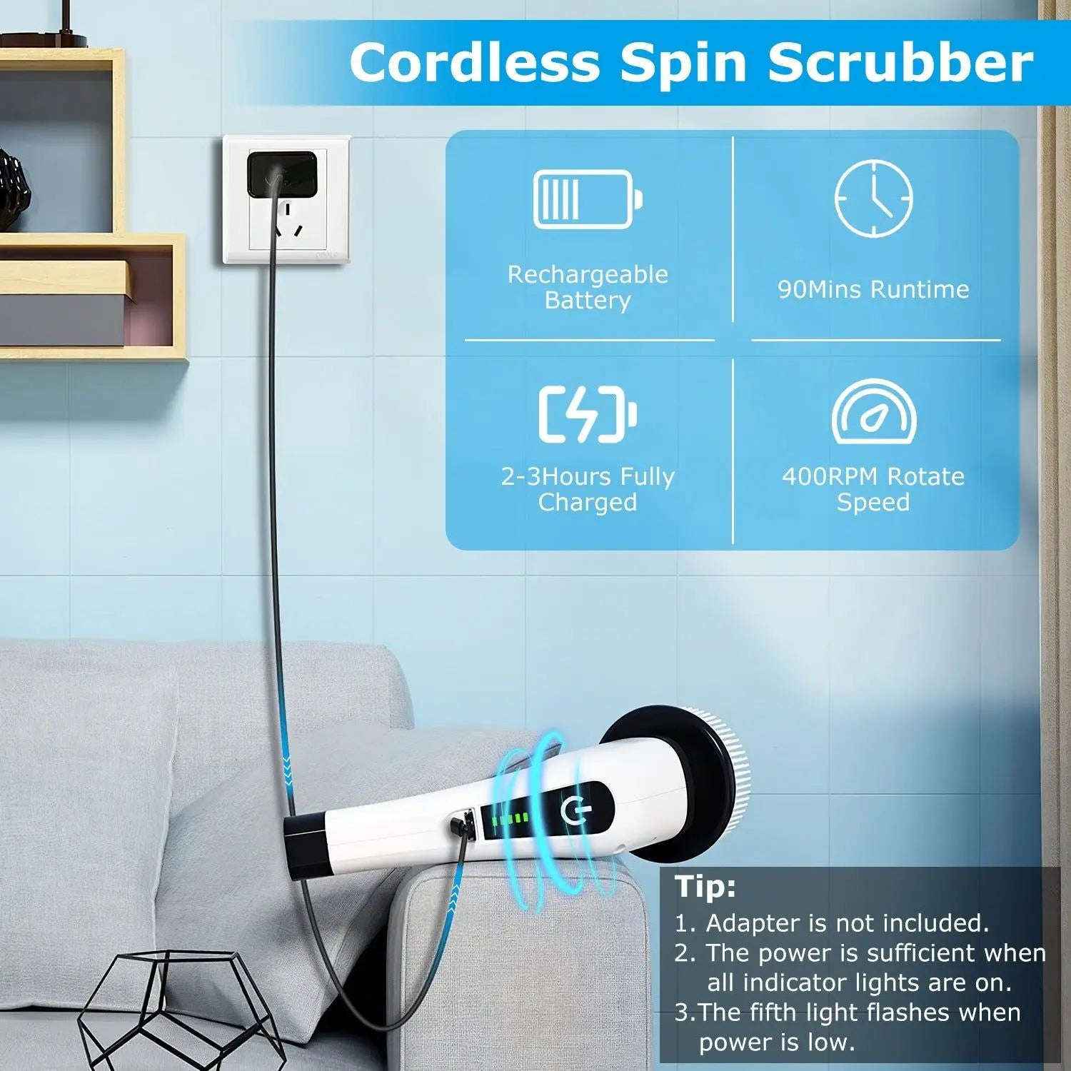 Electric spin scrubber — additional view 5