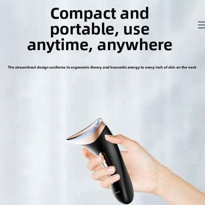 Neck & Face Care Device with Warmth, close-up product view