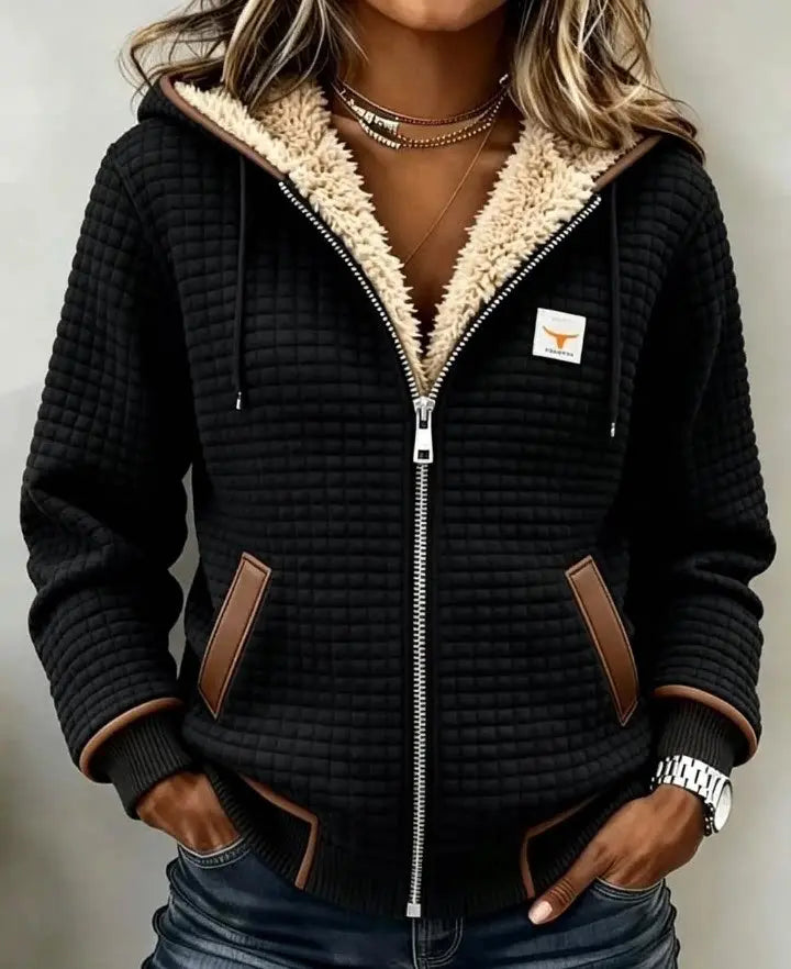 Women's Fleece-Lined Hooded Jacket additional product view