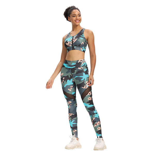 Women’s Camouflage Activewear Coordinates, close-up product view