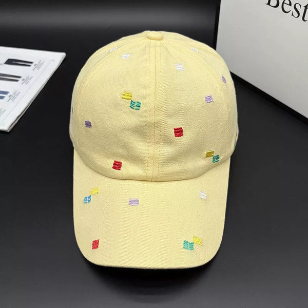 Embroidered baseball cap in navy — additional view 4
