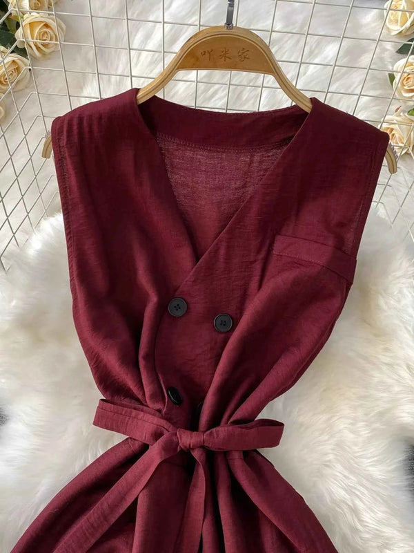 Sleeveless wide leg jumpsuit — additional view 12