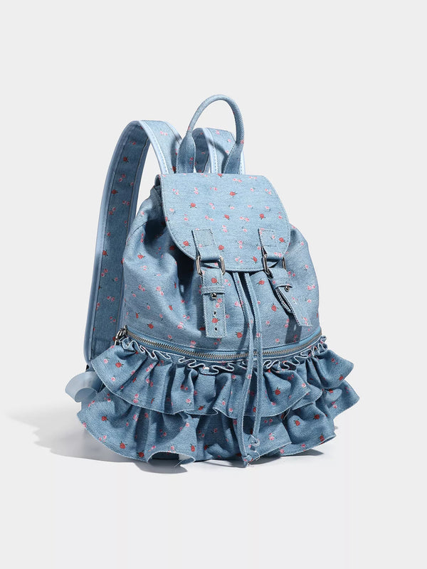 Mini Floral Canvas Backpack — product image 4