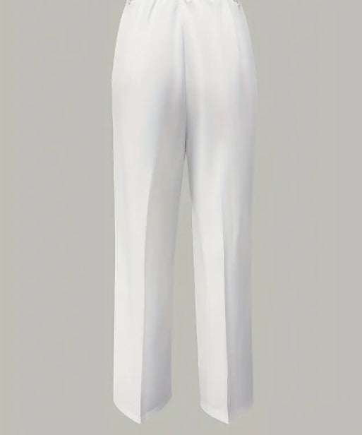 White minimalist polyester pants product image