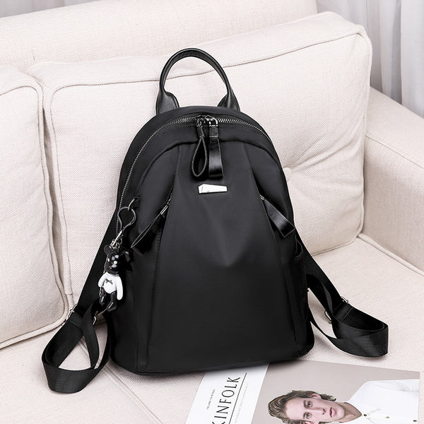 Product detail photo of Solid School Backpack, black, everyday style, solid school backpack