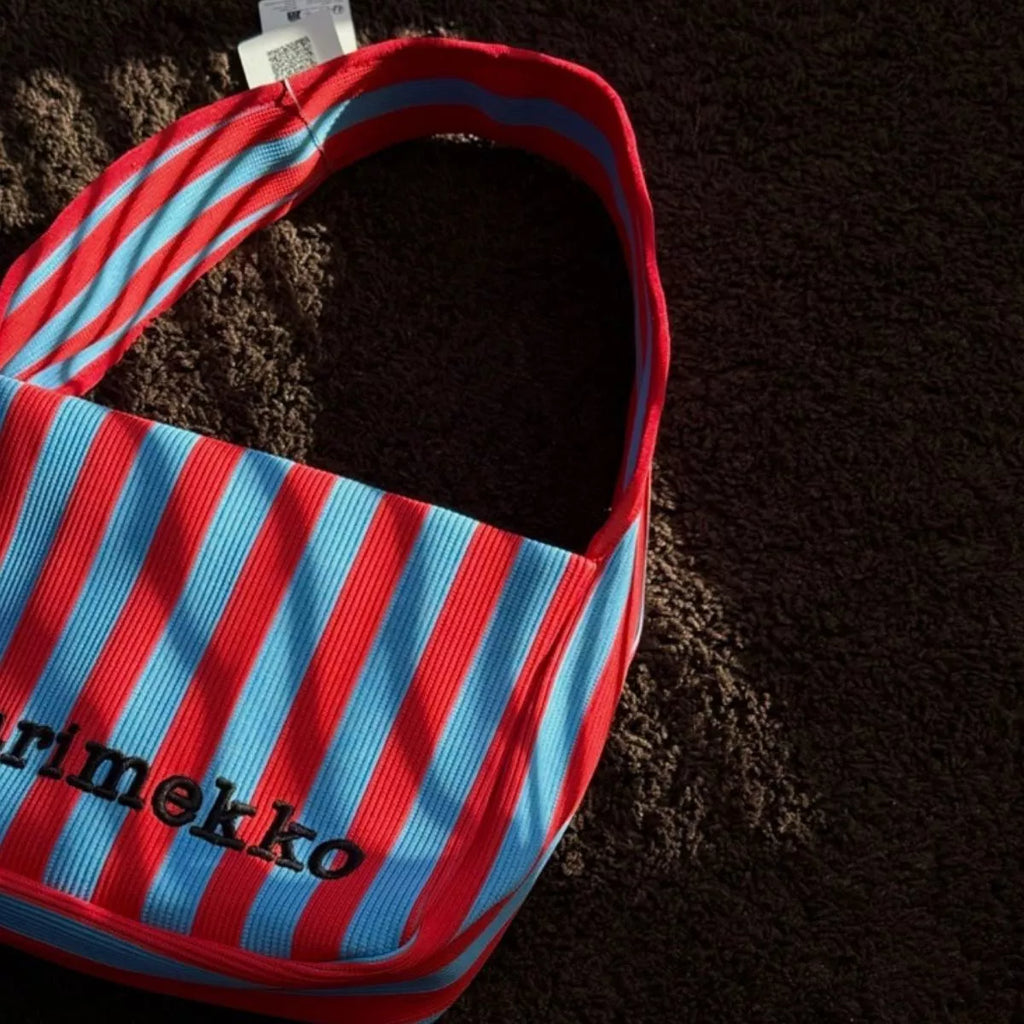 Striped knit shoulder bag — additional view 5