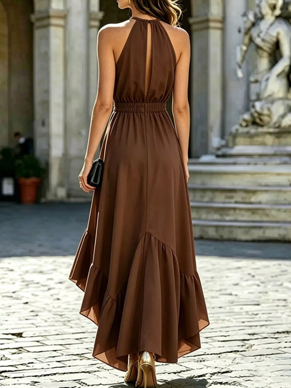 Ruffled High-Low Sleeveless Maxi Dress view 11