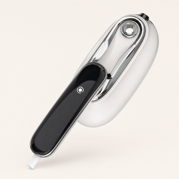 Mini Garment Steamer & Press for Effortless Wrinkle Removal shown in a clear product image