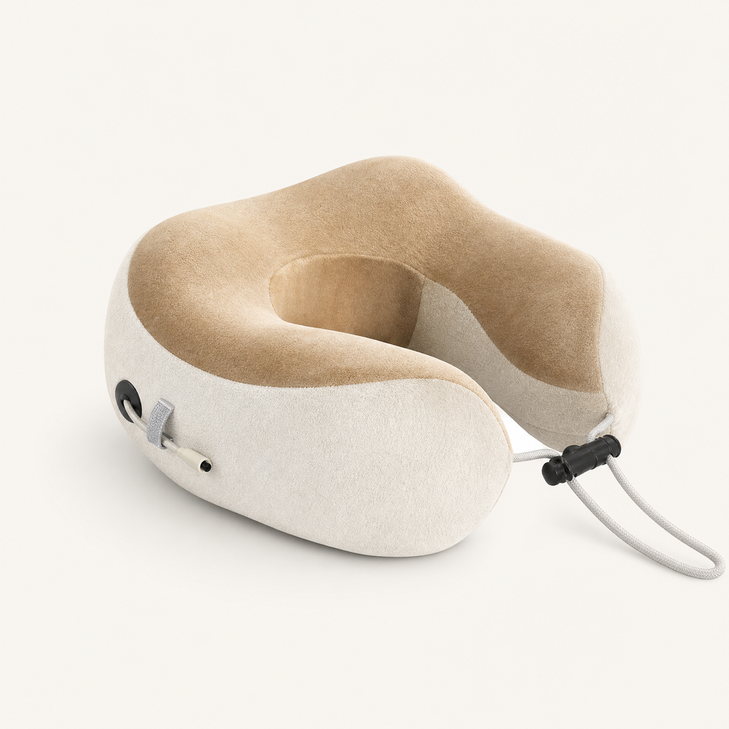 Rechargeable Heating Vibration Massage Pillow, shown in a clear product image