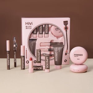 Pink vinyl record makeup set - lipstick & powder compact, image 7