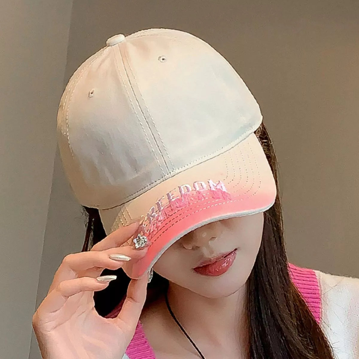 Gradient embroidered baseball cap — primary view