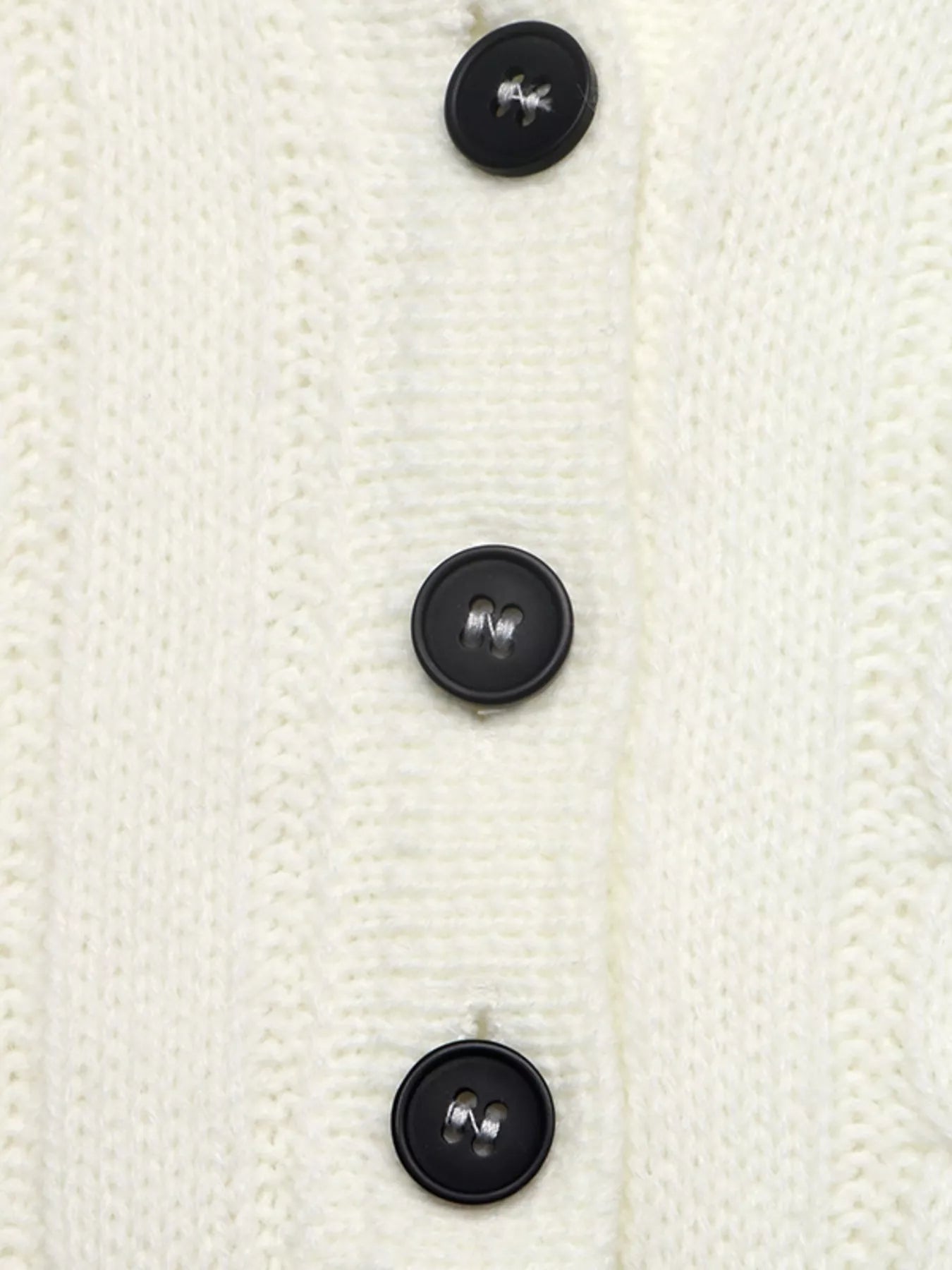 Cable Knit Long Sleeve Sweater view 8