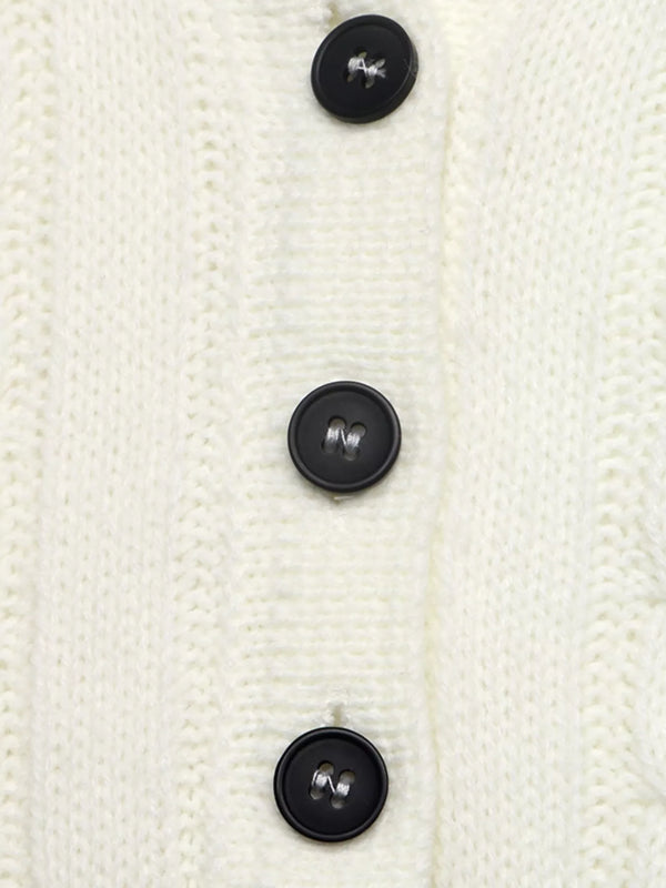 Cable Knit Long Sleeve Sweater view 8
