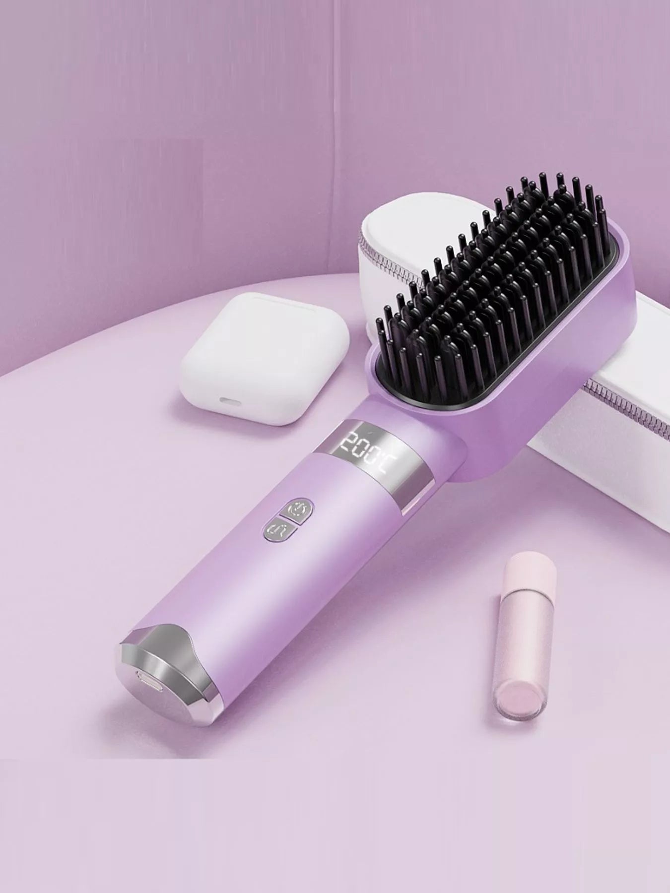 2-in-1 cordless ionic straightening brush — additional view 11