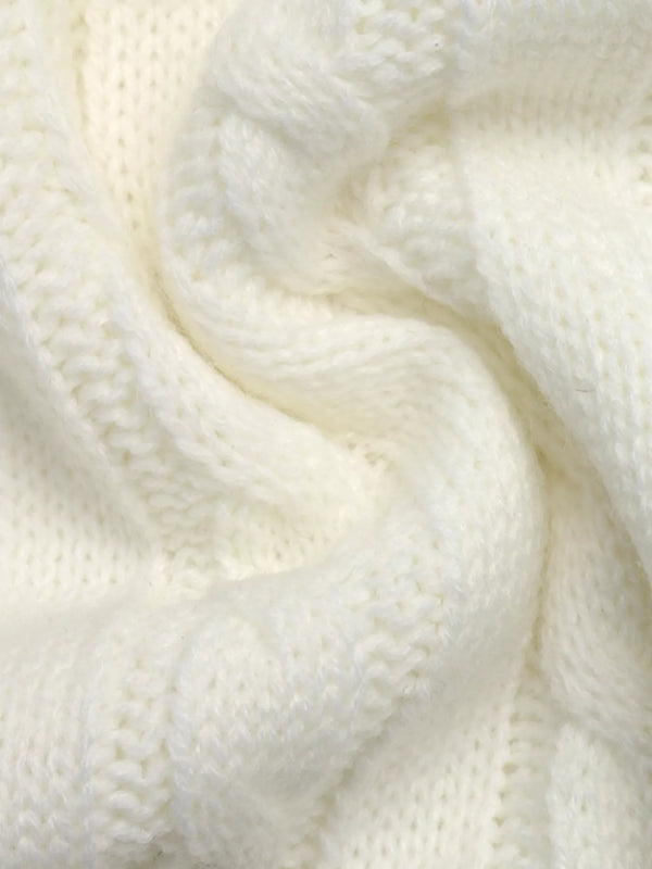 Cable Knit Long Sleeve Sweater view 11