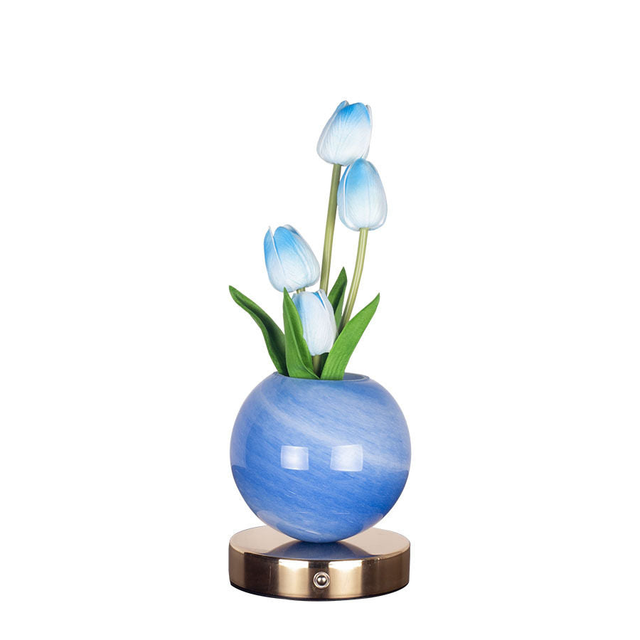 Tulip Artificial Flower Table Lamp with USB Charging view 5