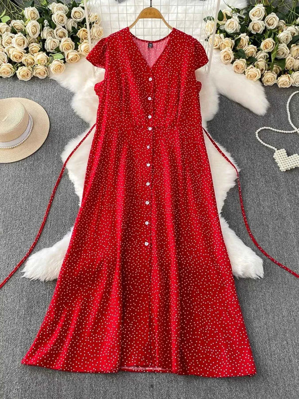 Vintage polka dot dress — additional view 8
