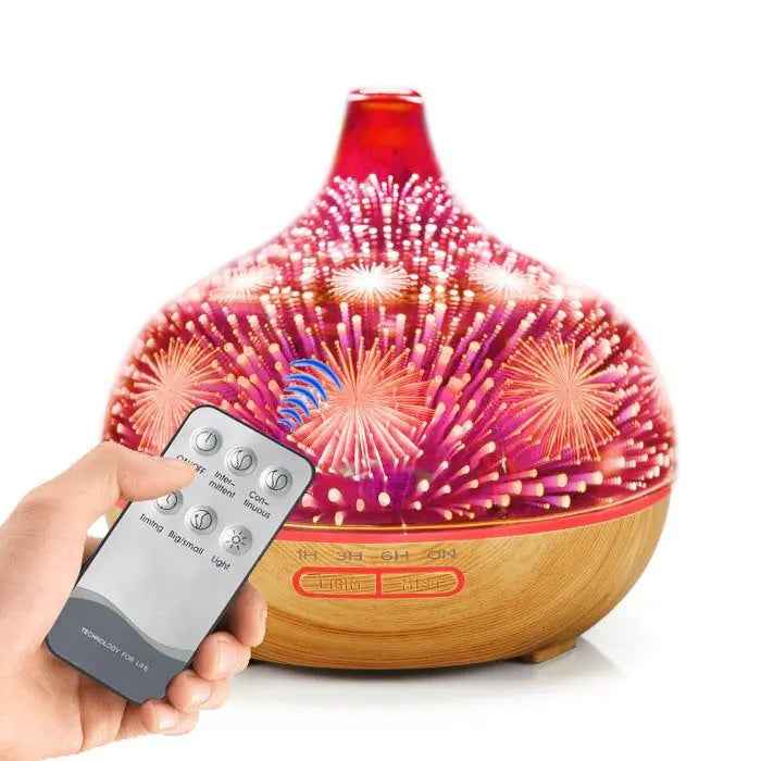 3D fireworks aromatherapy diffuser — additional view 3