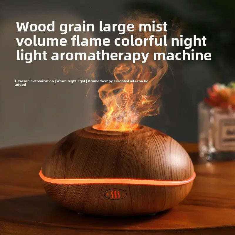 Flame effect aroma diffuser with ultrasonic mist — additional view 5